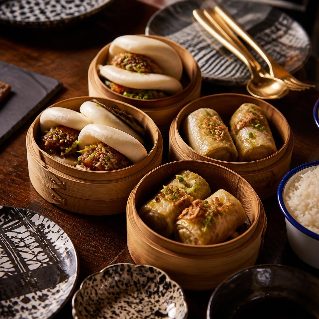 Steamed bao and rolls